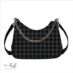 ScotsTee Shop Scottish Stewart Mourning Originaux Ancient Clan Tartan Handbag Women's Shoulder Bag With Chain