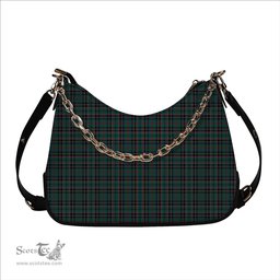 ScotsTee Shop Scottish Stevenson Modern Tartan Handbag Women's Shoulder Bag With Chain
