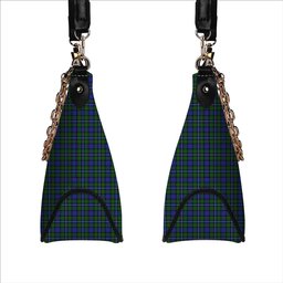 ScotsTee Shop Scottish Robertson Hunting Modern Tartan Handbag Women's Shoulder Bag With Chain
