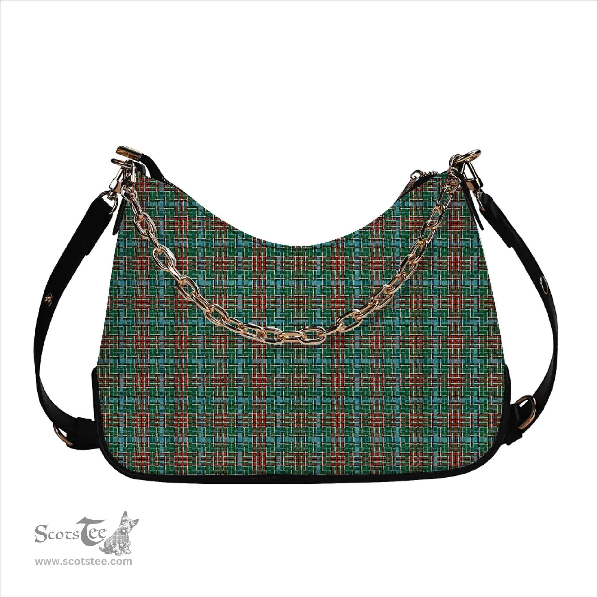 ScotsTee Shop Scottish Gayre Ancient Tartan Handbag Women's Shoulder Bag With Chain