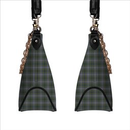 ScotsTee Shop Scottish Douglas Green  Ancient Tartan Handbag Women's Shoulder Bag With Chain
