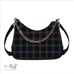 ScotsTee Shop Scottish Fletcher of Dunans Modern Tartan Handbag Women's Shoulder Bag With Chain