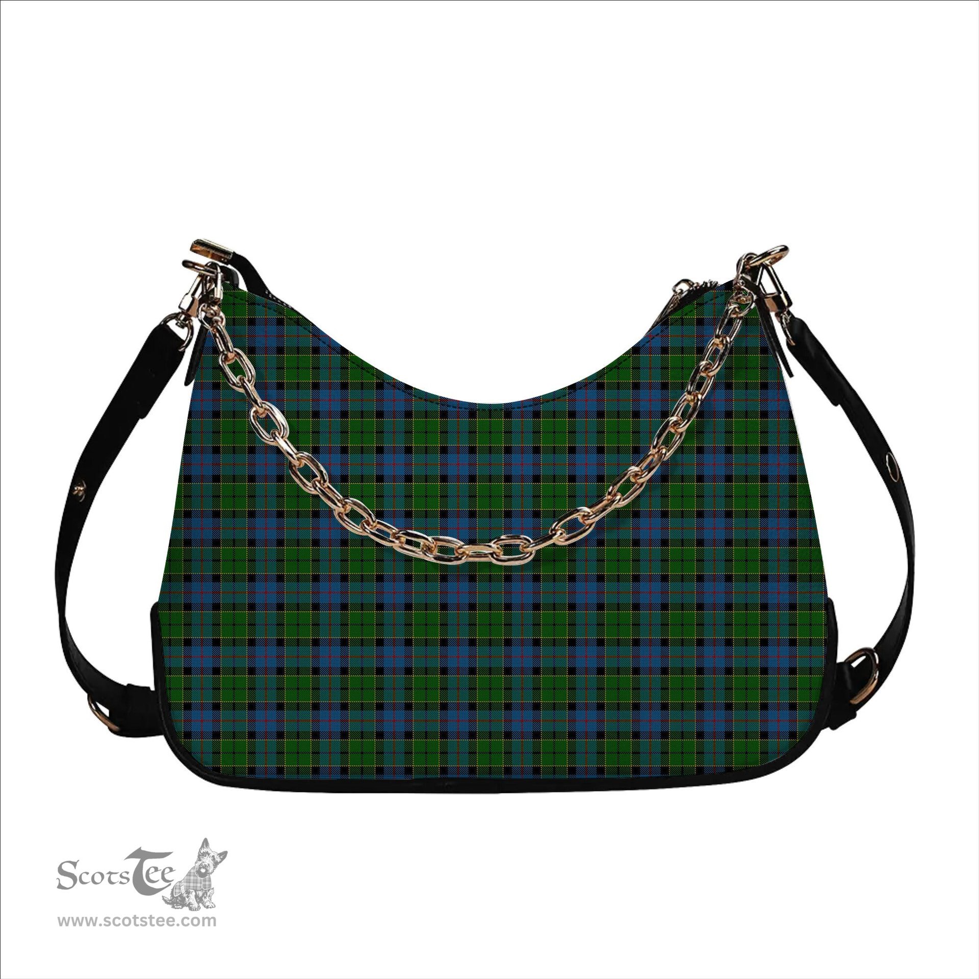 ScotsTee Shop Scottish Forsyth 1795 Tartan Handbag Women's Shoulder Bag With Chain