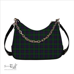 ScotsTee Shop Scottish Gary or Garry Tartan Handbag Women's Shoulder Bag With Chain