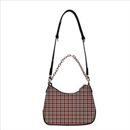 ScotsTee Shop Scottish Dundee Dress Tartan Handbag Women's Shoulder Bag With Chain