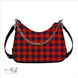 ScotsTee Shop Scottish Fraser Modern Tartan Handbag Women's Shoulder Bag With Chain