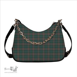 ScotsTee Shop Scottish Gayre Dress Modern Tartan Handbag Women's Shoulder Bag With Chain