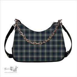 ScotsTee Shop Scottish Davidson of Tulloch Dress Modern Tartan Handbag Women's Shoulder Bag With Chain