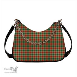 ScotsTee Shop Scottish Gibson Ancient  Tartan Handbag Women's Shoulder Bag With Chain