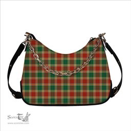 ScotsTee Shop Scottish Gibbs Ancient Tartan Handbag Women's Shoulder Bag With Chain
