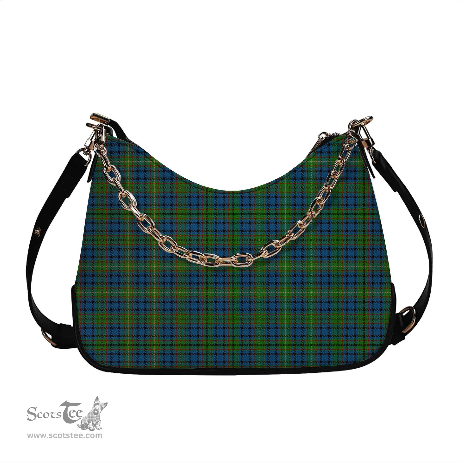 ScotsTee Shop Scottish Gillies 2 Tartan Handbag Women's Shoulder Bag With Chain