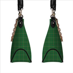 ScotsTee Shop Scottish Galloway Green Ancient Tartan Handbag Women's Shoulder Bag With Chain