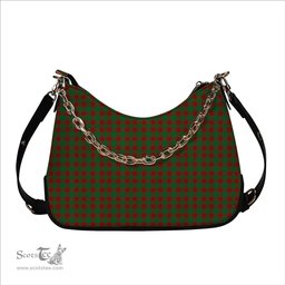 ScotsTee Shop Scottish Donachie Tartan Handbag Women's Shoulder Bag With Chain