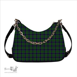 ScotsTee Shop Scottish Duncan Modern Tartan Handbag Women's Shoulder Bag With Chain