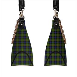 ScotsTee Shop Scottish Fergusson Modern Tartan Handbag Women's Shoulder Bag With Chain