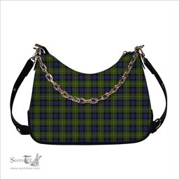 ScotsTee Shop Scottish Fergusson Modern Tartan Handbag Women's Shoulder Bag With Chain