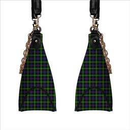 ScotsTee Shop Scottish Farquharson Modern Tartan Handbag Women's Shoulder Bag With Chain