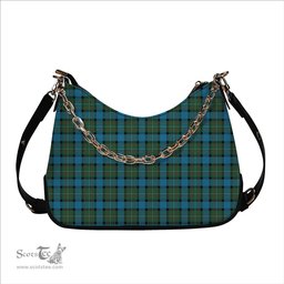 ScotsTee Shop Scottish Ferguson Ancient Tartan Handbag Women's Shoulder Bag With Chain