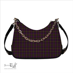 ScotsTee Shop Scottish Donald Modern Tartan Handbag Women's Shoulder Bag With Chain