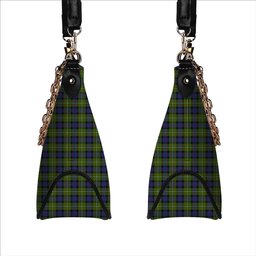 ScotsTee Shop Scottish Ferguson Modern Tartan Handbag Women's Shoulder Bag With Chain