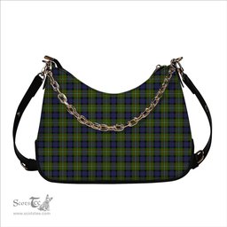 ScotsTee Shop Scottish Ferguson Modern Tartan Handbag Women's Shoulder Bag With Chain