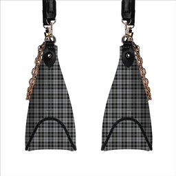 ScotsTee Shop Scottish Drummond Grey Ancient Tartan Handbag Women's Shoulder Bag With Chain