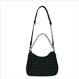ScotsTee Shop Scottish Forsyth Modern Tartan Handbag Women's Shoulder Bag With Chain