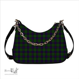 ScotsTee Shop Scottish Forsyth Modern Tartan Handbag Women's Shoulder Bag With Chain