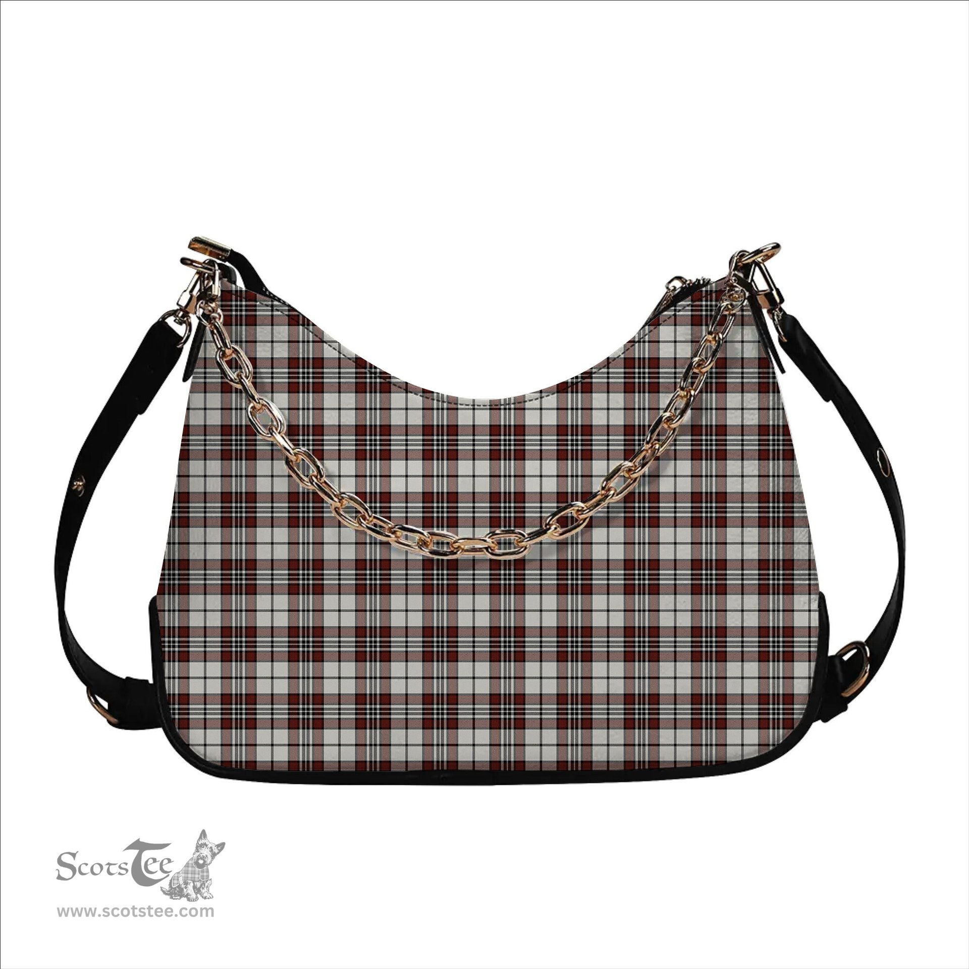 ScotsTee Shop Scottish Dunbar Plaid Ancient Tartan Handbag Women's Shoulder Bag With Chain