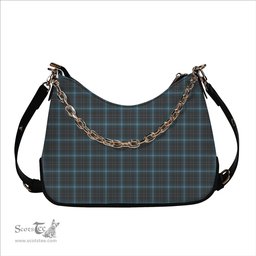 ScotsTee Shop Scottish Essence of Harris Tartan Handbag Women's Shoulder Bag With Chain