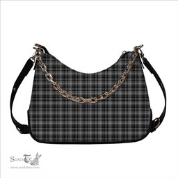 ScotsTee Shop Scottish Drummond Grey Clans Originaux Tartan Handbag Women's Shoulder Bag With Chain