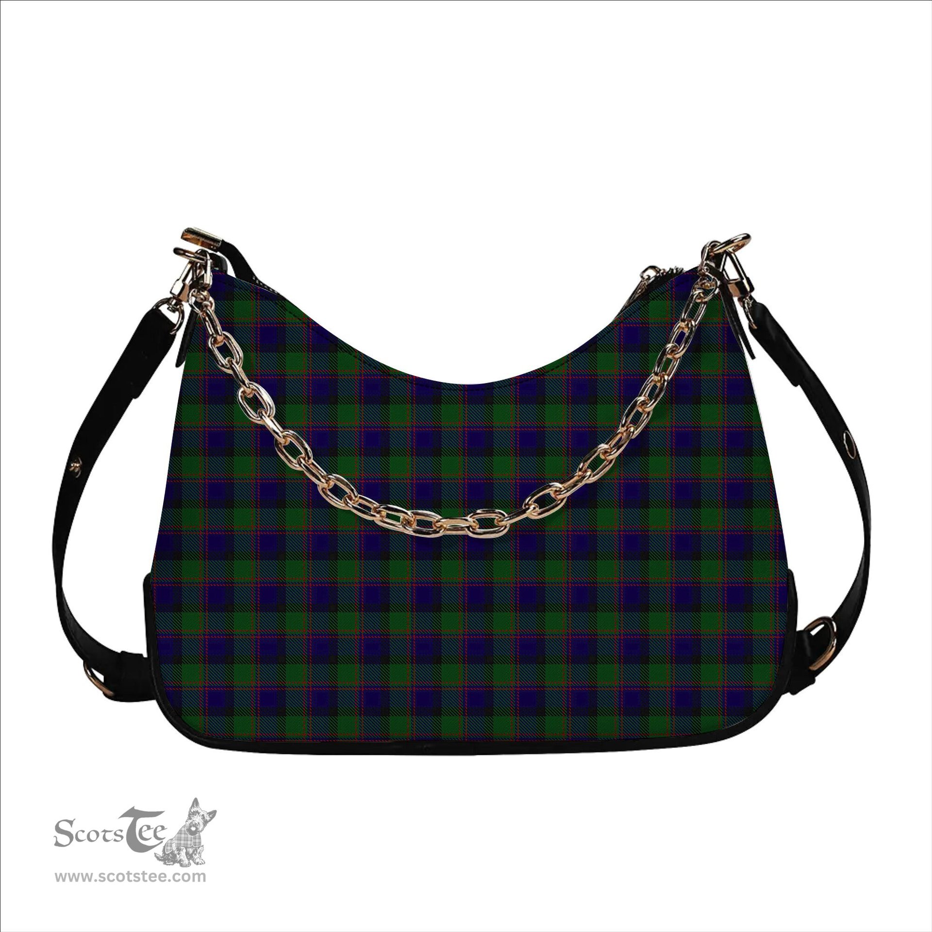 ScotsTee Shop Scottish Gammell 1978 Tartan Handbag Women's Shoulder Bag With Chain
