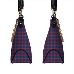 ScotsTee Shop Scottish Dundee University Tartan Handbag Women's Shoulder Bag With Chain