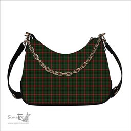 ScotsTee Shop Scottish Donegal County, Crest Range Tartan Handbag Women's Shoulder Bag With Chain