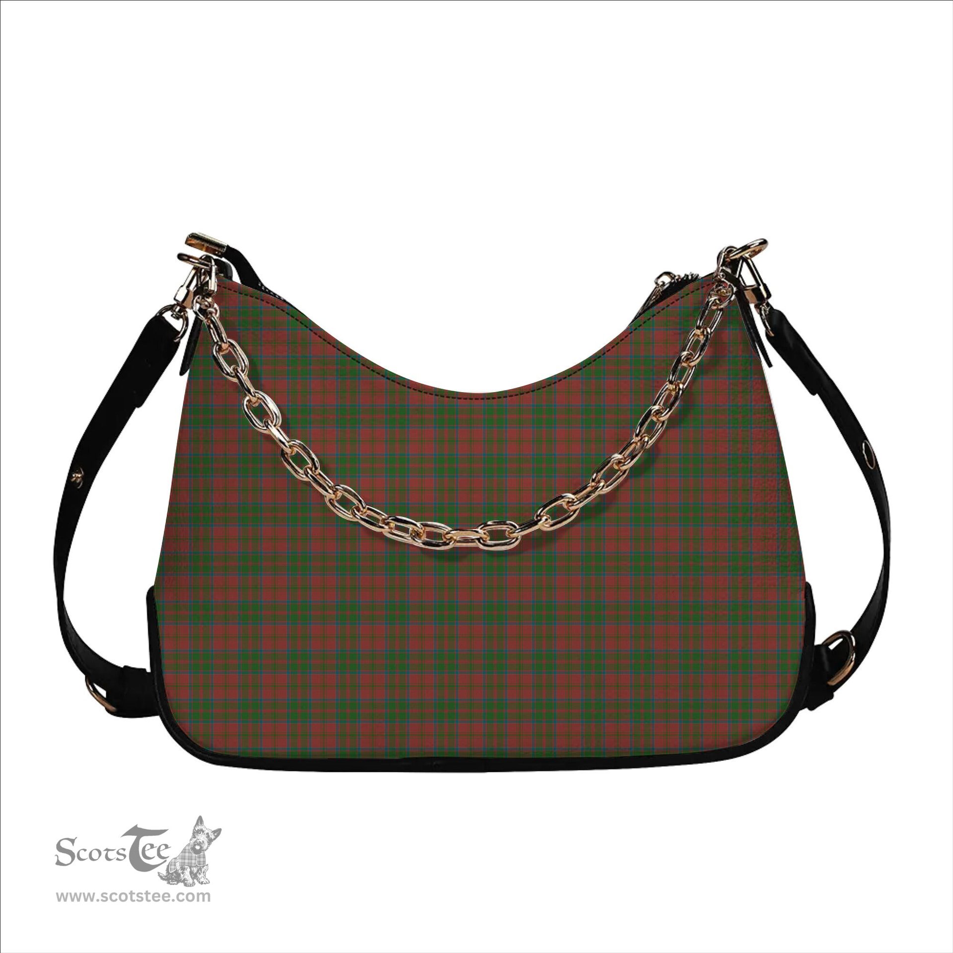 ScotsTee Shop Scottish Donald of Glencoe Ancient Tartan Handbag Women's Shoulder Bag With Chain