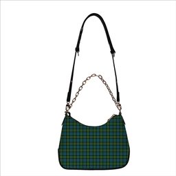 ScotsTee Shop Scottish Dundas Ancient Tartan Handbag Women's Shoulder Bag With Chain