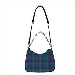 ScotsTee Shop Scottish Douglas Modern Tartan Handbag Women's Shoulder Bag With Chain