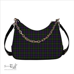 ScotsTee Shop Scottish Donald Tartan Handbag Women's Shoulder Bag With Chain