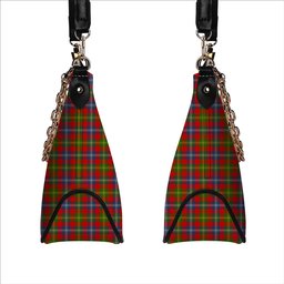 ScotsTee Shop Scottish Forrester Modern Tartan Handbag Women's Shoulder Bag With Chain