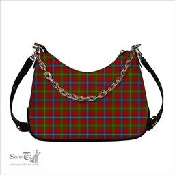 ScotsTee Shop Scottish Forrester Modern Tartan Handbag Women's Shoulder Bag With Chain