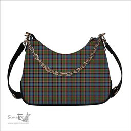 ScotsTee Shop Scottish Glass Tartan Handbag Women's Shoulder Bag With Chain