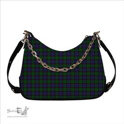 ScotsTee Shop Scottish Ferguson of Balquhidder Tartan Handbag Women's Shoulder Bag With Chain