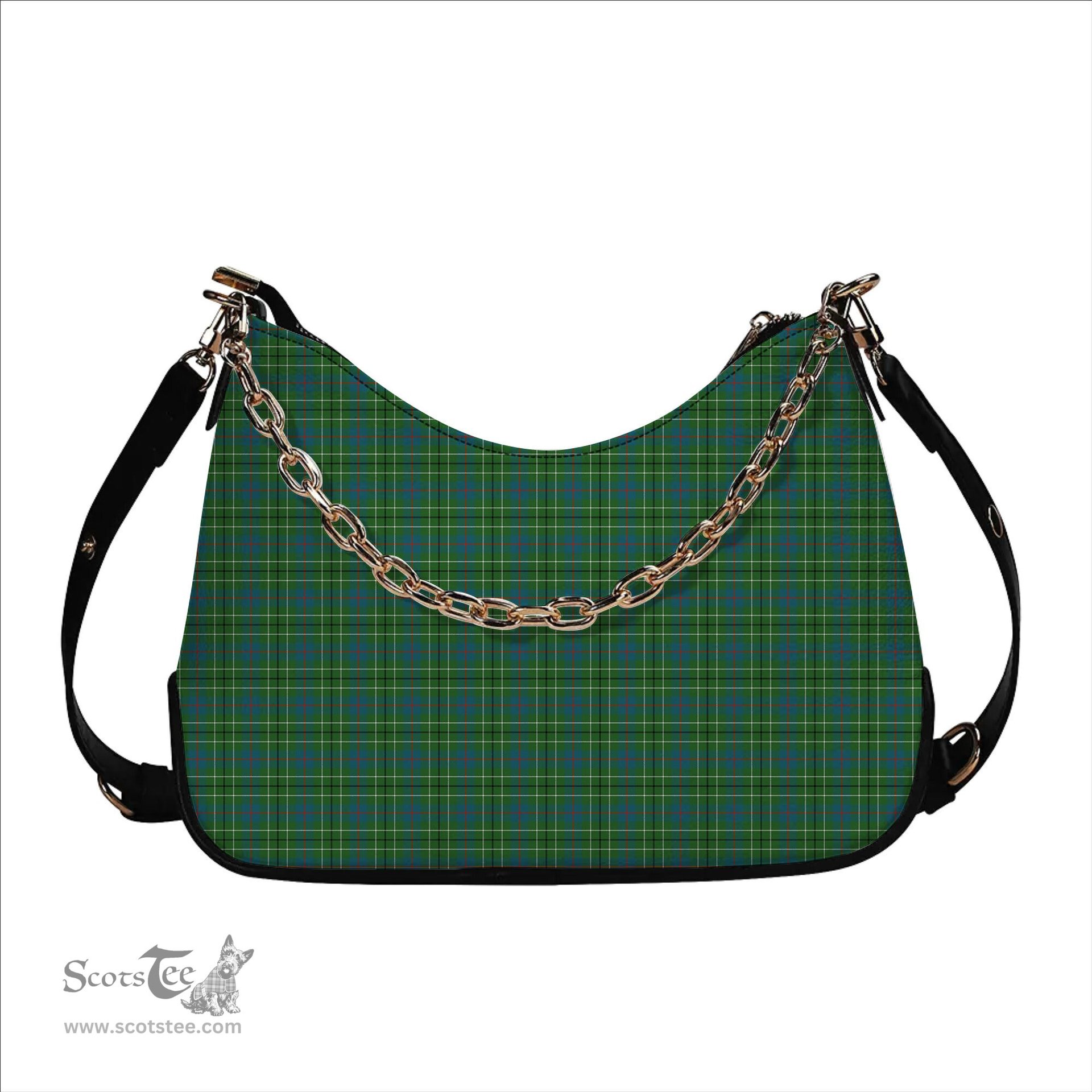 ScotsTee Shop Scottish Duncan Ancient Clan Tartan Handbag Women's Shoulder Bag With Chain