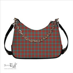 ScotsTee Shop Scottish Dunbar Ancient Tartan Handbag Women's Shoulder Bag With Chain