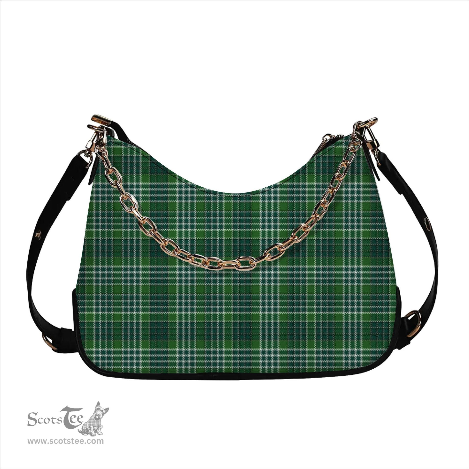 ScotsTee Shop Scottish Donald Lord of the Isles Hunting Ancient Tartan Handbag Women's Shoulder Bag With Chain