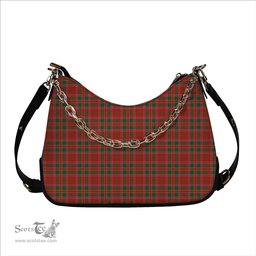 ScotsTee Shop Scottish Dalziel Ancient Tartan Handbag Women's Shoulder Bag With Chain