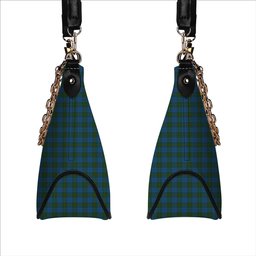 ScotsTee Shop Scottish Donegal County Tartan Handbag Women's Shoulder Bag With Chain