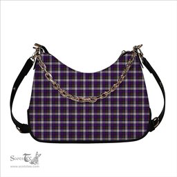 ScotsTee Shop Scottish Donald Dress Modern Tartan Handbag Women's Shoulder Bag With Chain