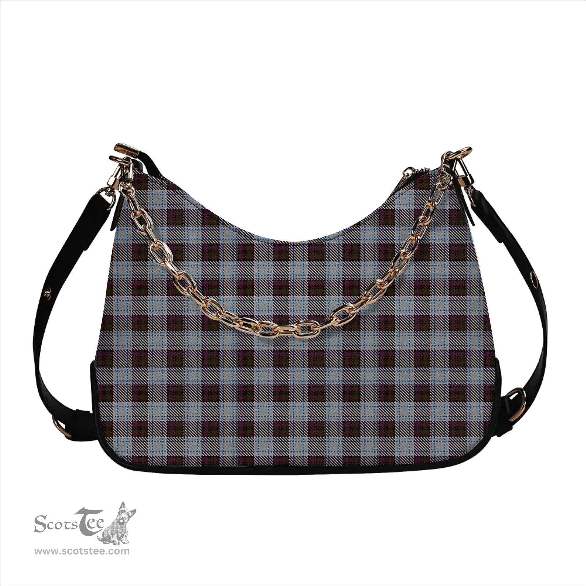 ScotsTee Shop Scottish Donald Dress Ancient Tartan Handbag Women's Shoulder Bag With Chain