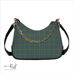 ScotsTee Shop Scottish Dalrymple SC Tartan Handbag Women's Shoulder Bag With Chain